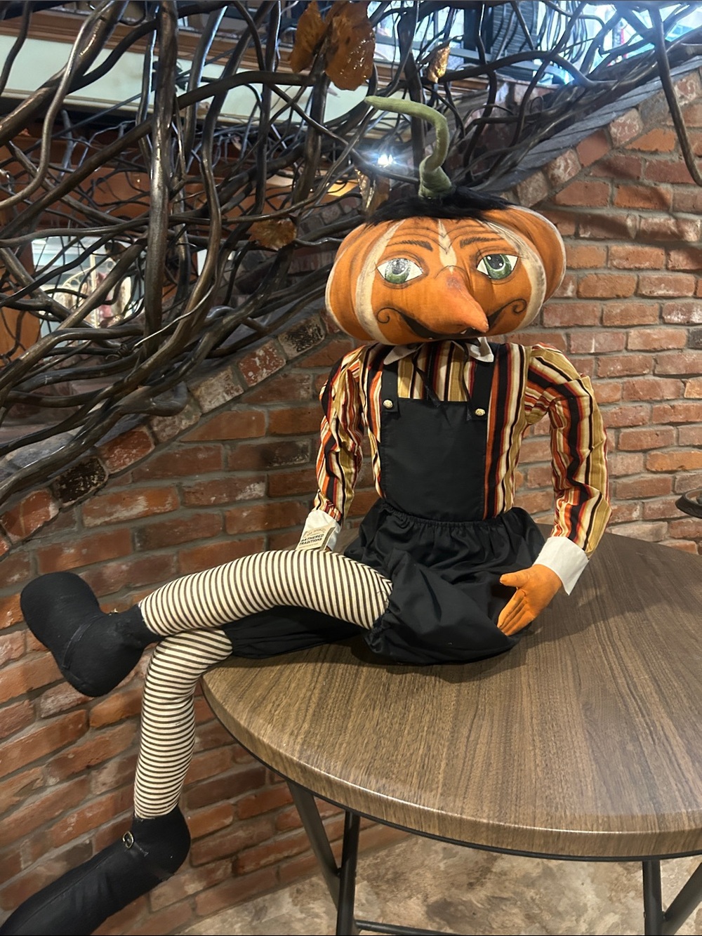 NWT Jos Spencer Gilbert Halloween Pumpkin Head 48” Collectible Doll - Picture 3 of 4